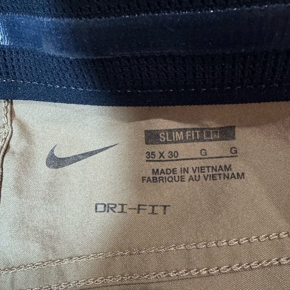 NWOT Nike Men's Tan Golf Pants - Picture 4 of 4